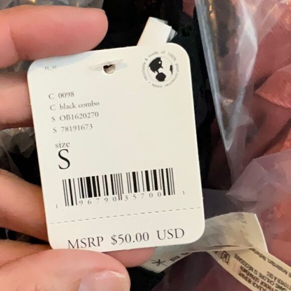 NWT Free People Intimately Black Lace Long Line Bralette 2 Pack - Picture 3 of 4